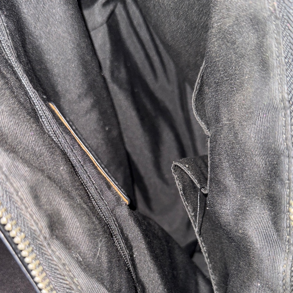 Coach Signature Black and Tan Tote - Picture 11 of 17